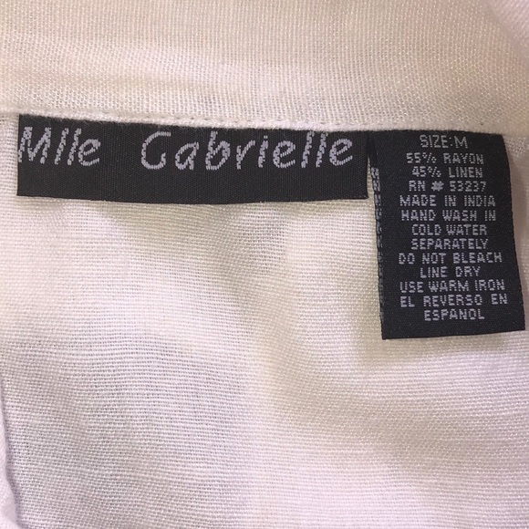 MLLE GABRIELLE WHITE CAPRI OUTFIT SLEEVELESS SZ M - Picture 9 of 9